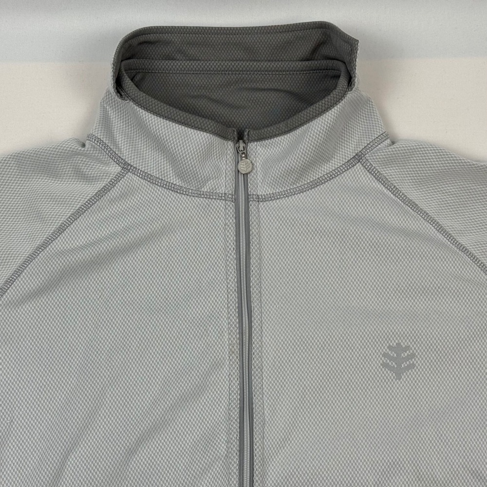 Coolibar Mens UPF 50+ Cycling Jacket Full Zip Sun Protection‎ Grey Size M - Picture 3 of 12